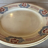 Pair of large old ST Amand flat plates