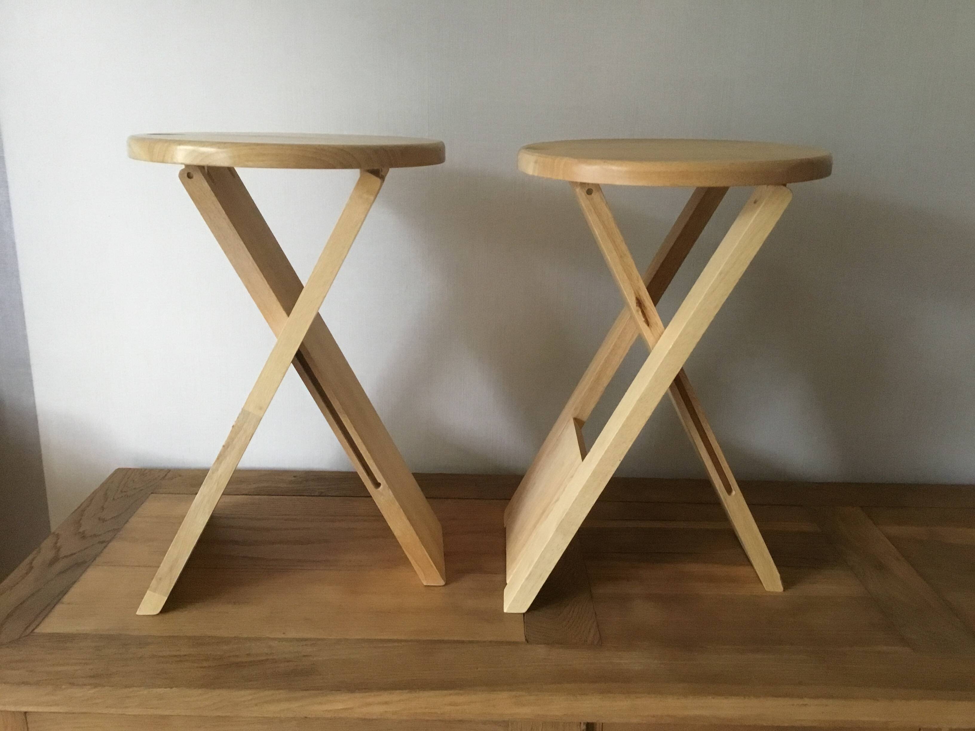 Suzi folding stools by Adrian Reed
