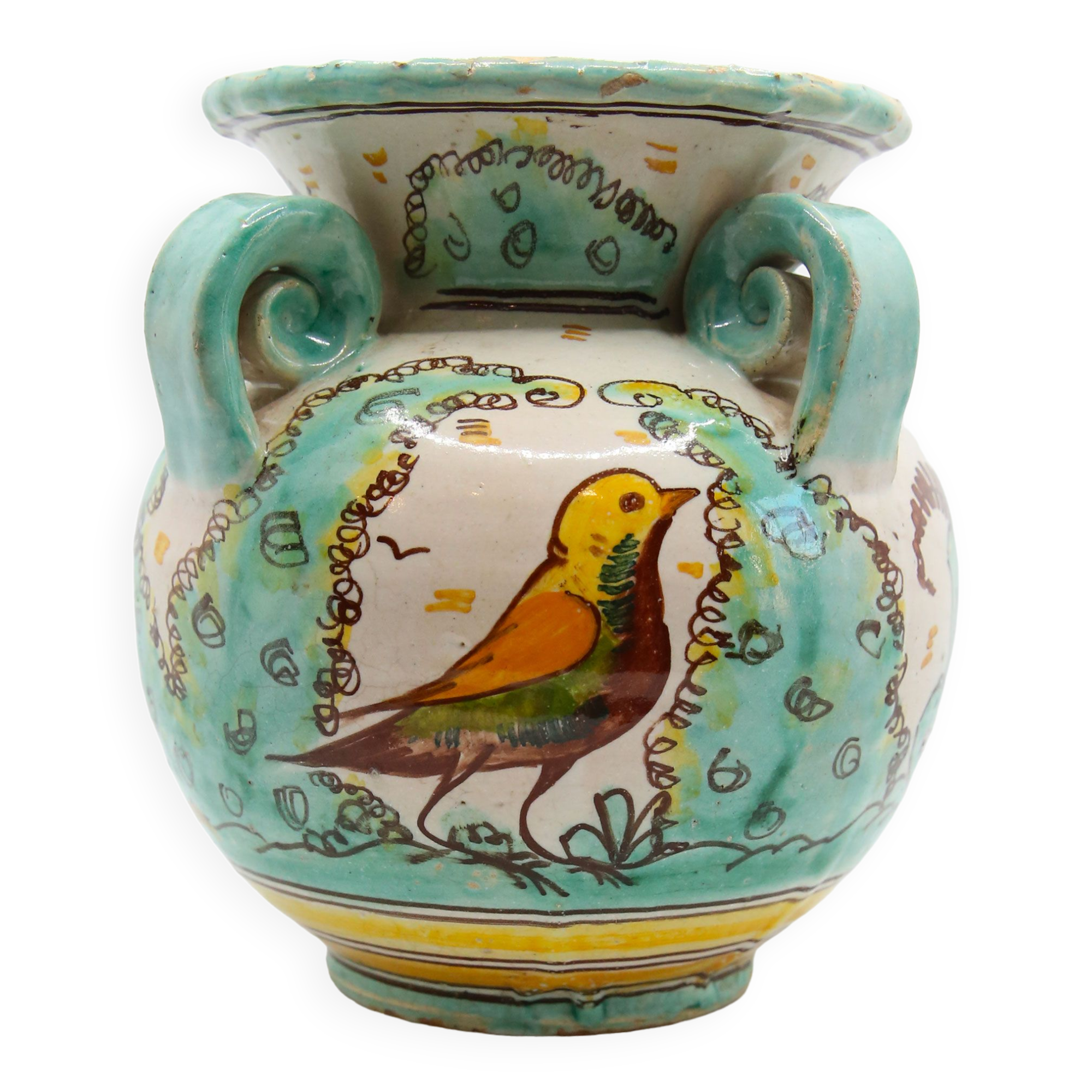 Vintage Spanish vase ode to nature by Arzobispo