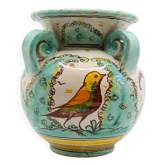 Vintage Spanish vase ode to nature by Arzobispo
