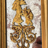 Antique mirror with closed guards