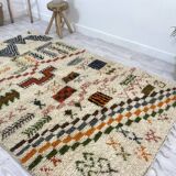 Handmade wool Berber rug 250 X 150 CM