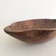 Flat wooden bowl