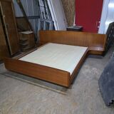 Scandinavian teak bed from the 1960s.
