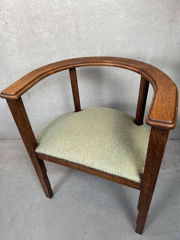 Chaise art déco originale – chêne