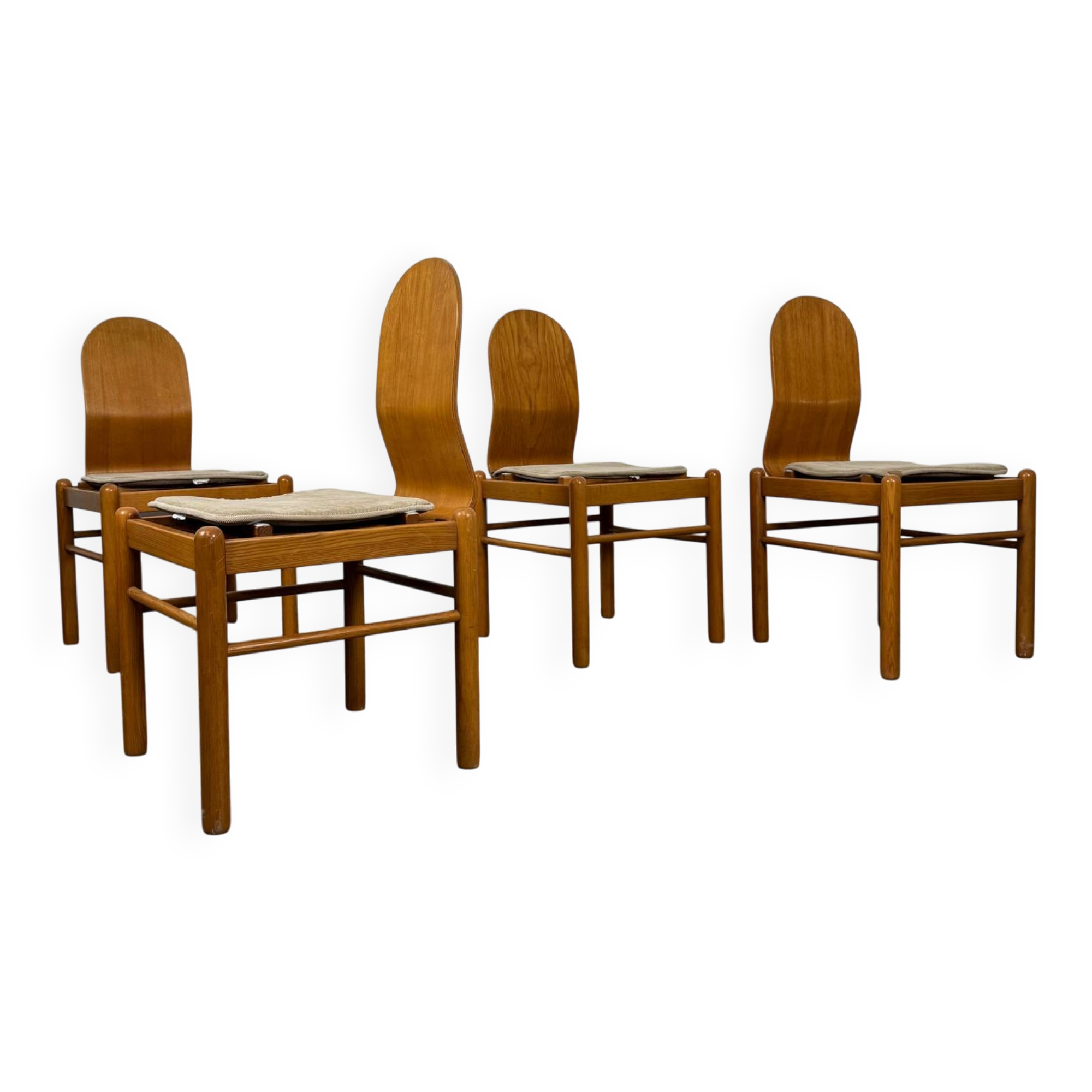 Set Di 4 Sedie Da Pranzo Design Mid Century Scandinavo Anni 70