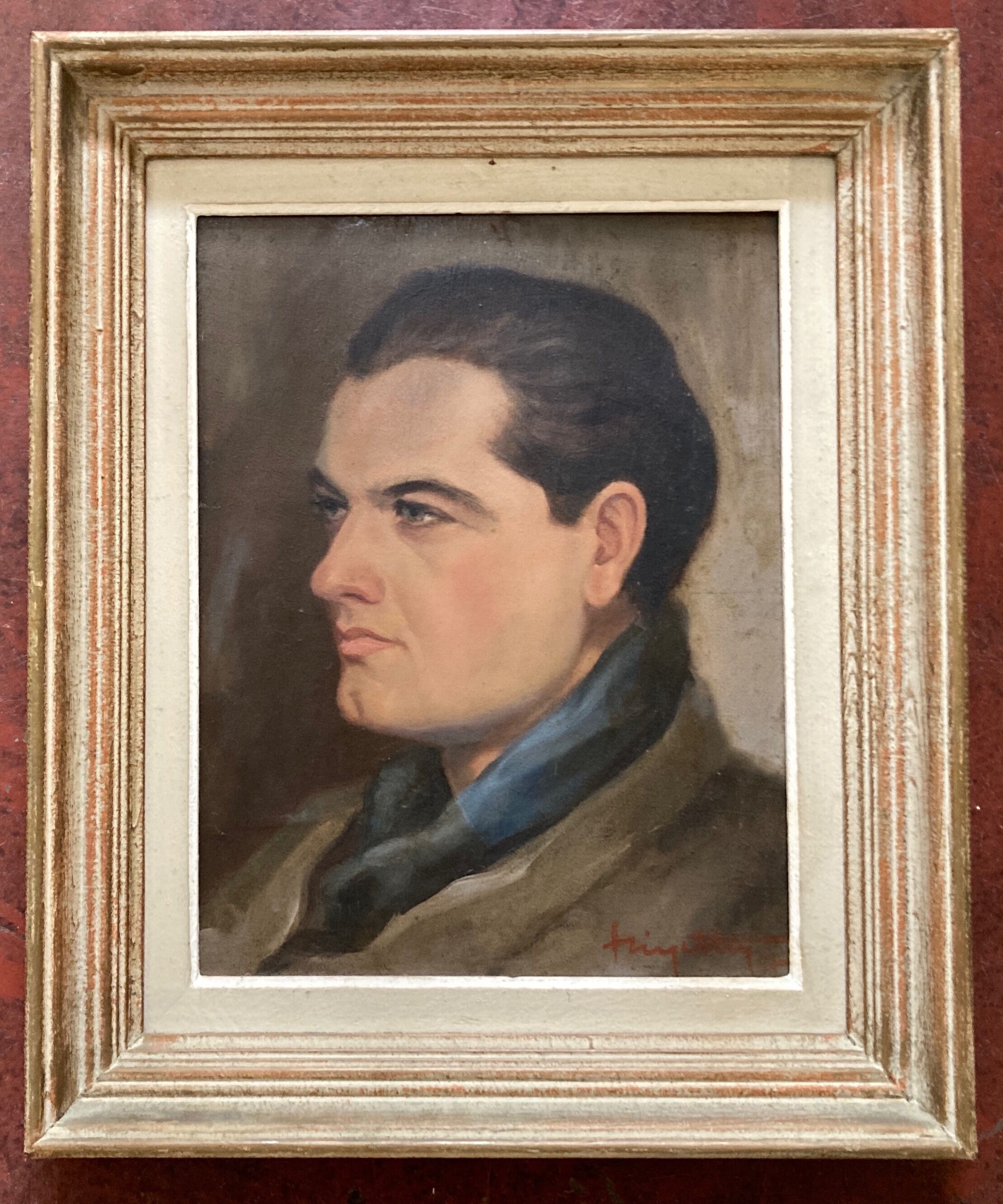 Portrait of the Clear-Eyed Man Oil on Wood 1947