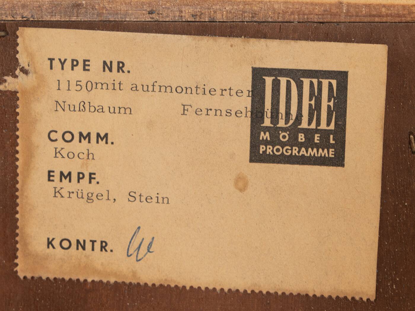 1950s Sideboard, Oldenburger Möbelwerkstätten