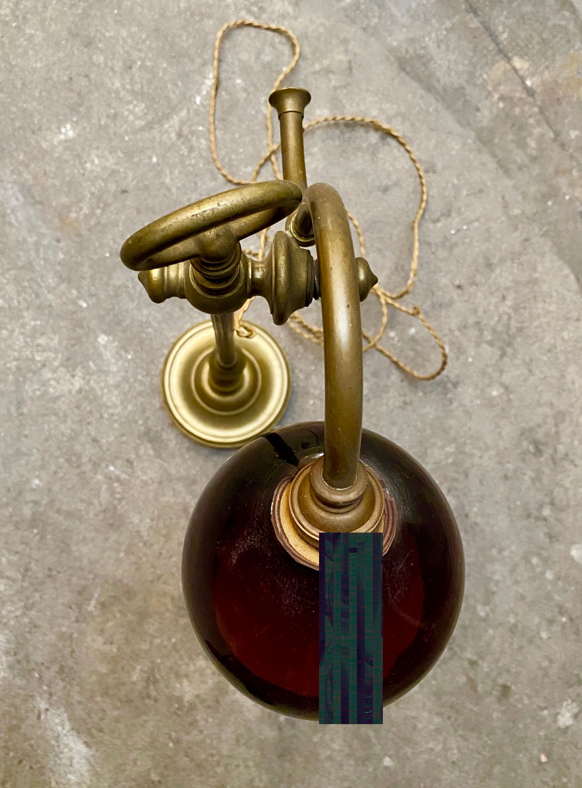 Authentic art nouveau office lamp