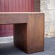 Art deco desk, oak minister's office, large 2-box desk, drawer desk, 40's