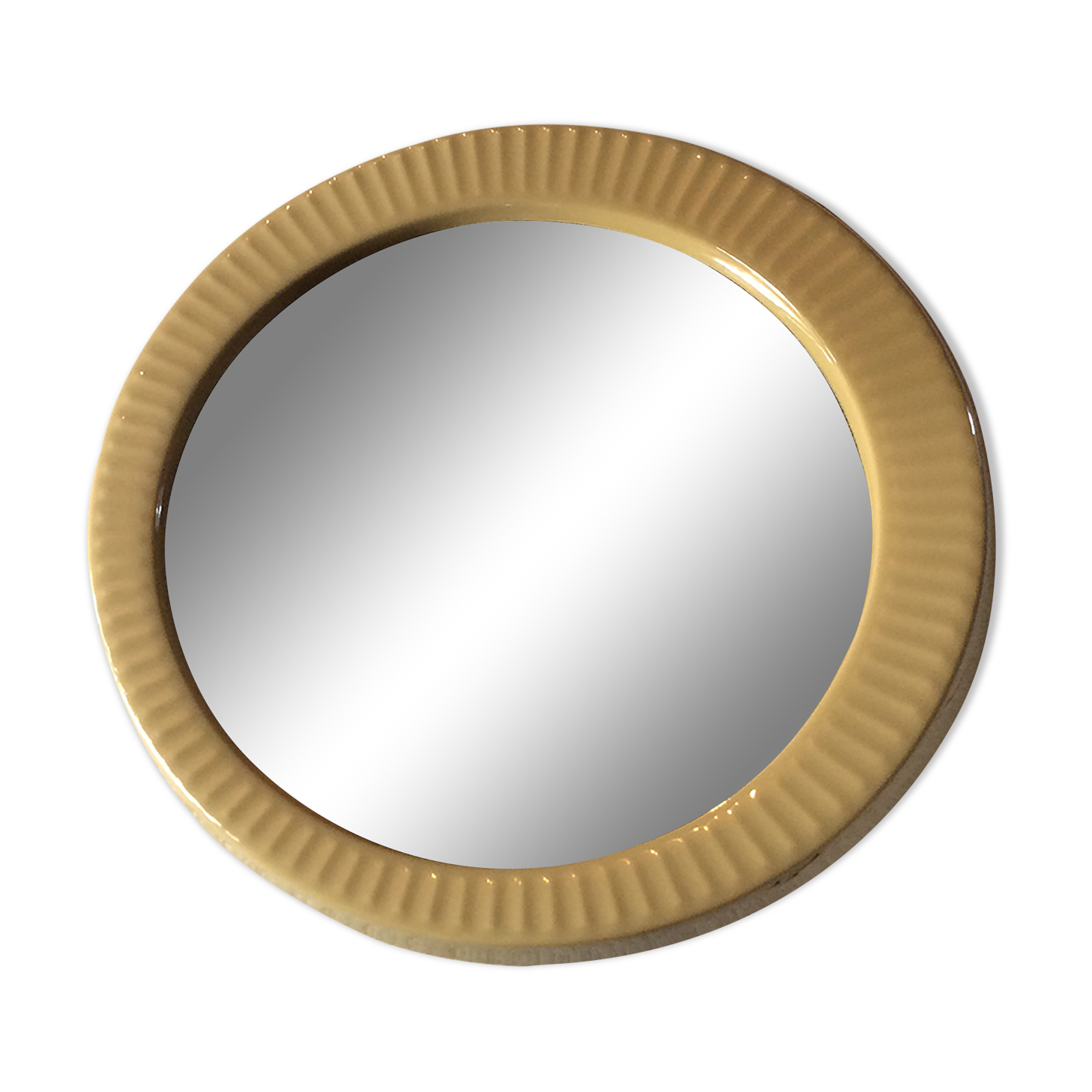 Vintage 1970 ceramic mirror