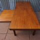Table basse extensible teck rétro années 1960