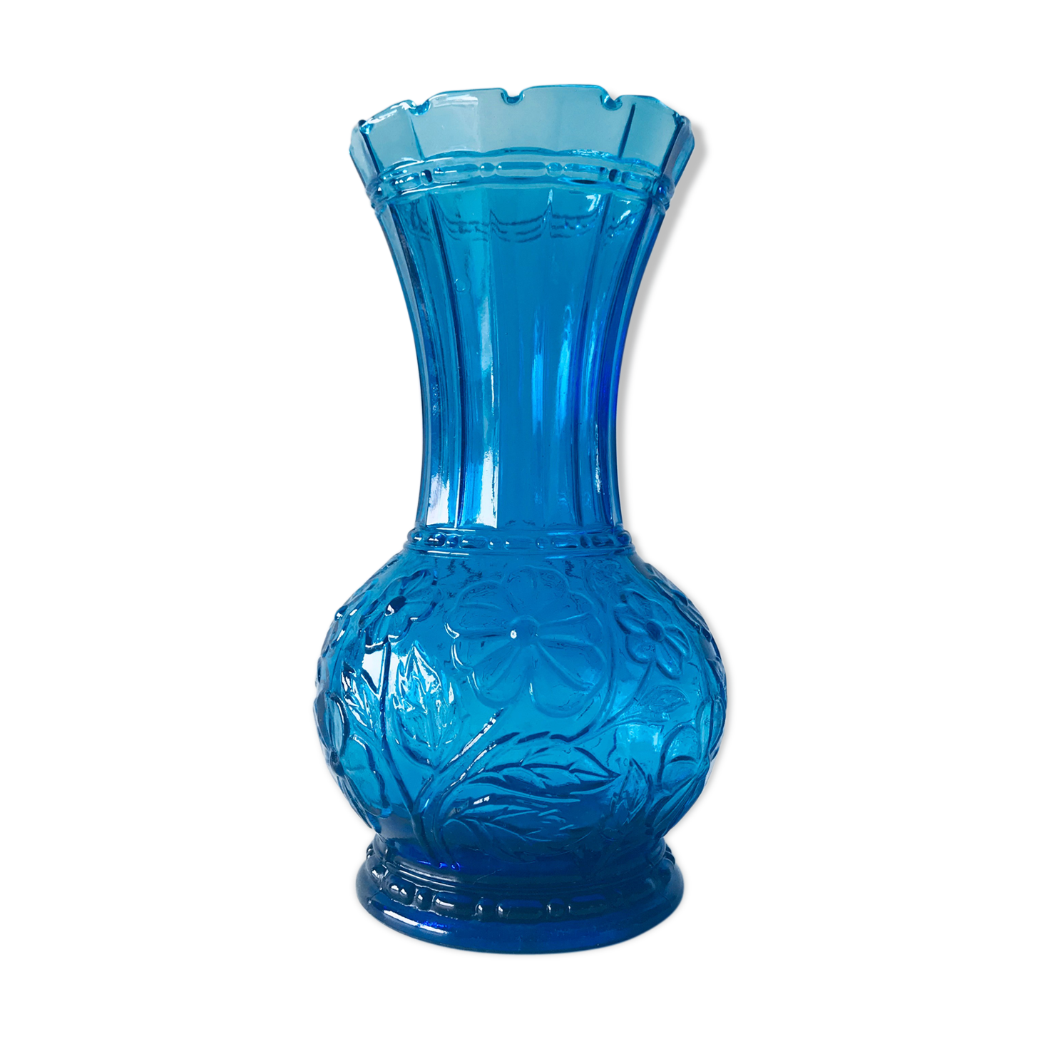 Vase bleu ancien Selency