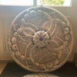 Old plaster rose window