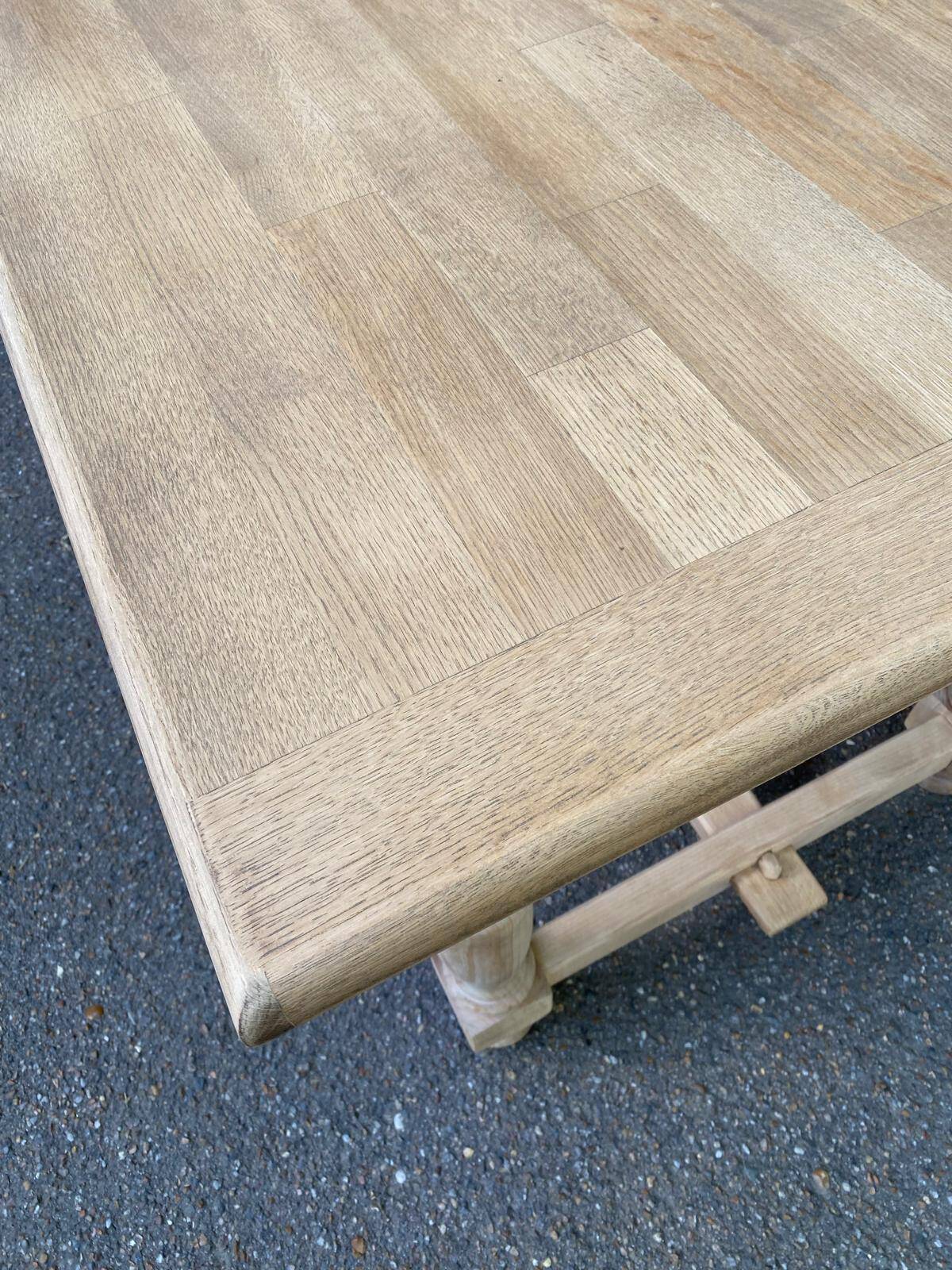 Renovated 210cm farmhouse dining table from the 20th century