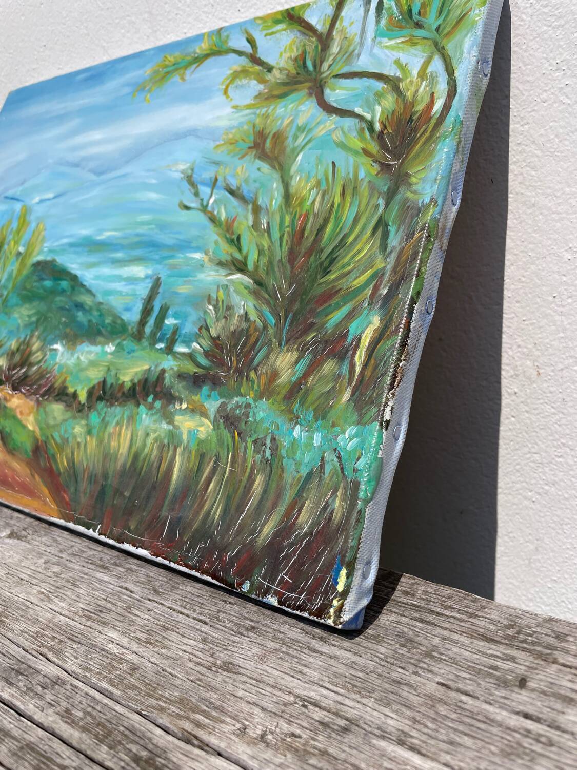 Oil on canvas landscape