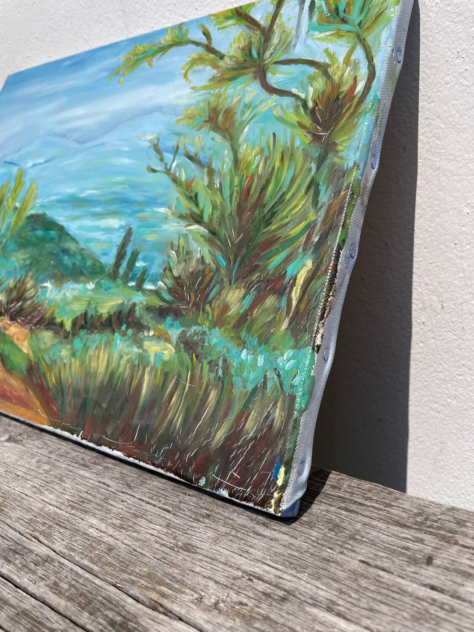 Oil on canvas landscape