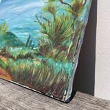 Oil on canvas landscape