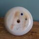 Salt-glazed stoneware candlestick signed Krumeich Hubert, Betschdorf, Alsace
