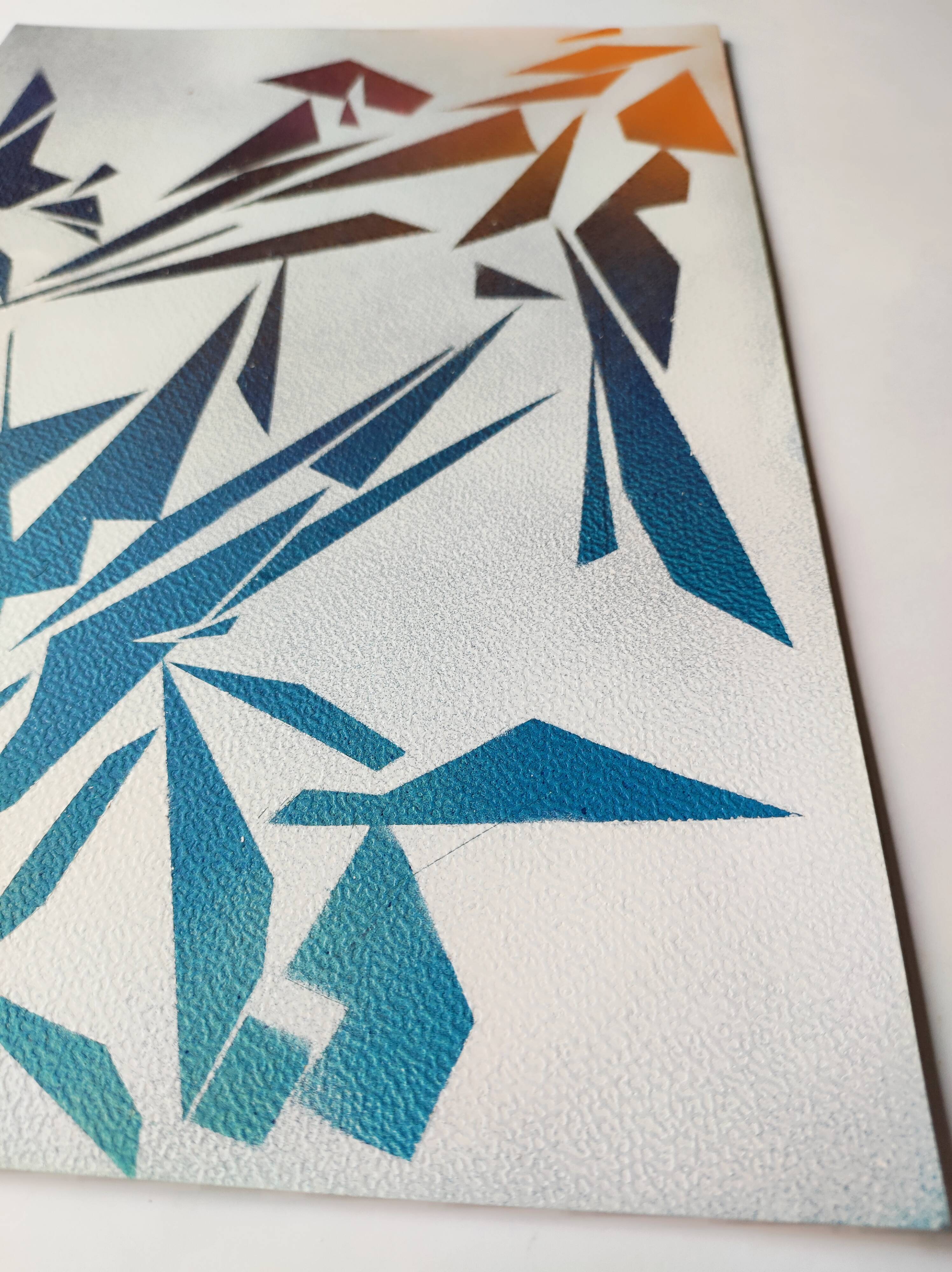 Peinture géométrique minimaliste