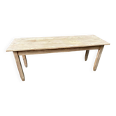 Large Alsatian bistro coffee table in raw natural fir French bistro table 1930
