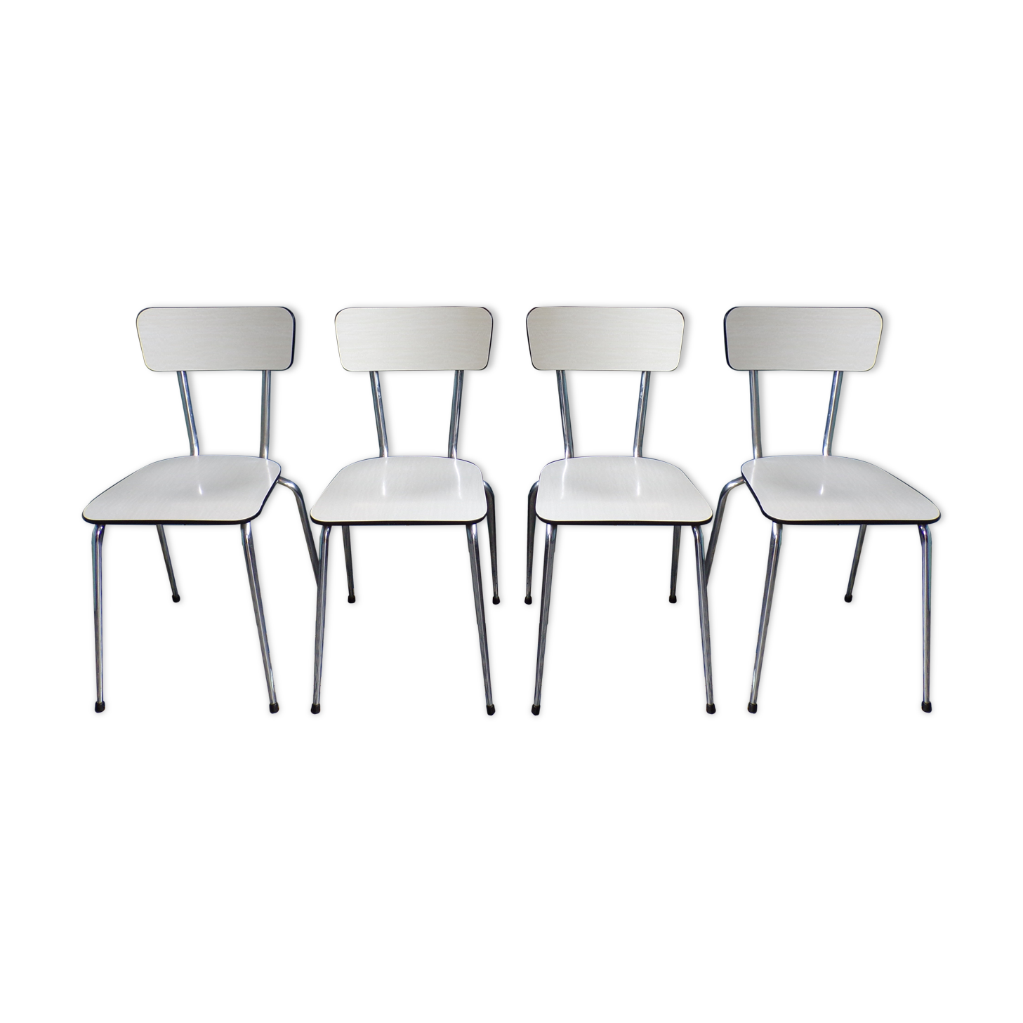 Suite 4 chairs formica white