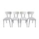Suite 4 chairs formica white