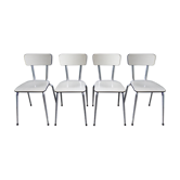 Suite 4 chairs formica white