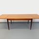 Table à manger rectangulaire style scandinave vintage des années 50 60 teck