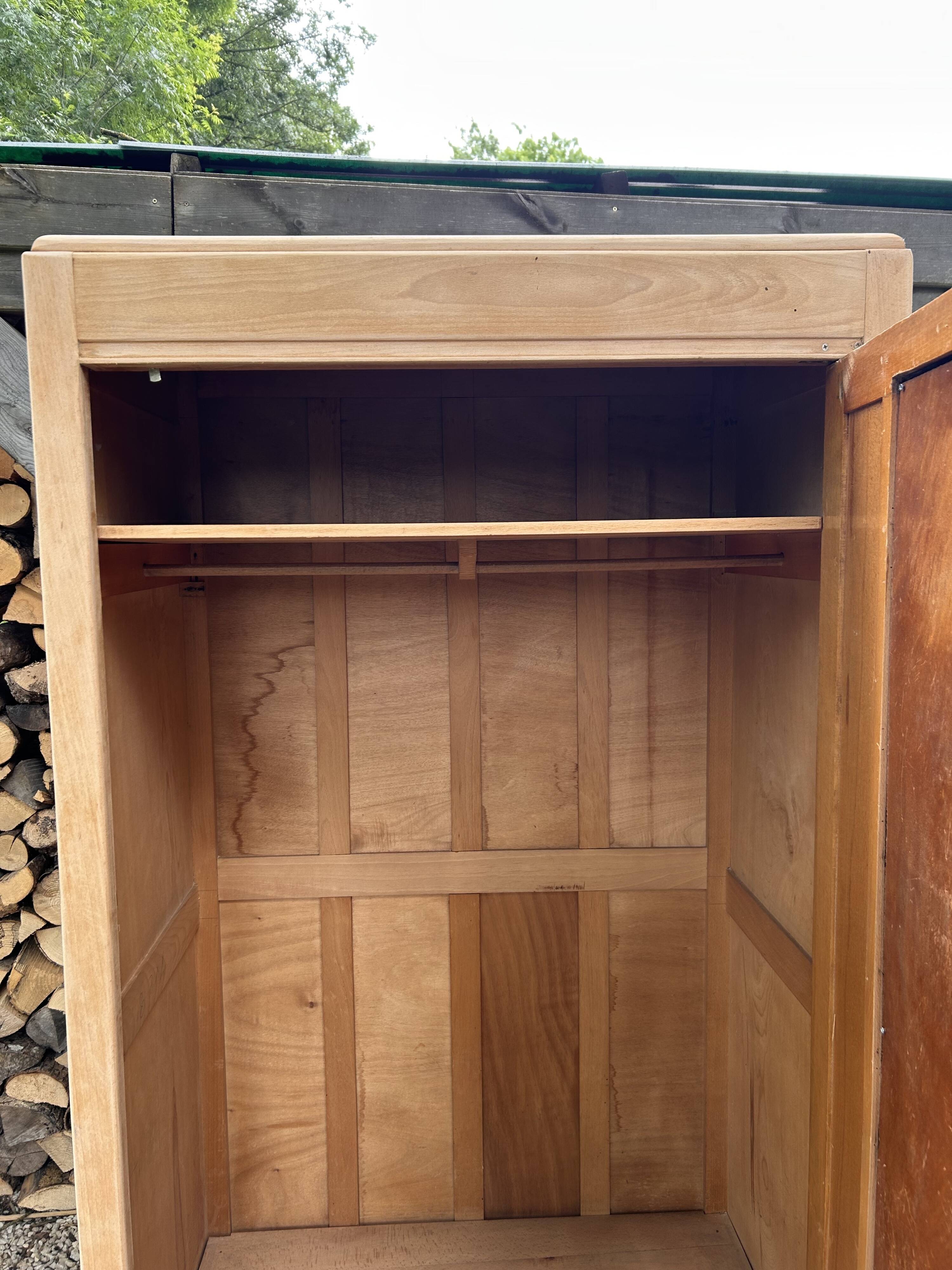 Renovated wooden wardrobe
