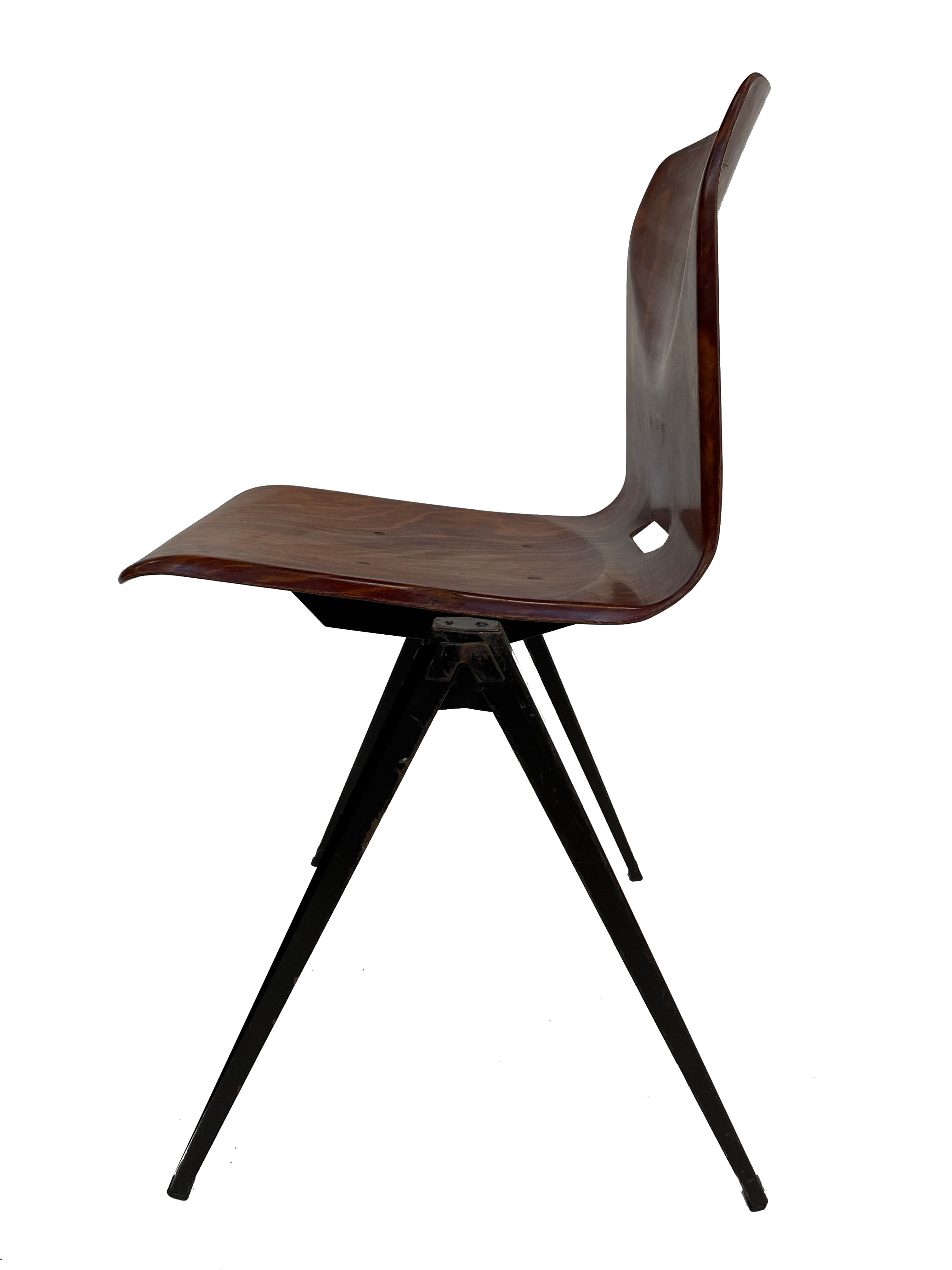 School chair brown