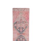 Vintage Turkish rug from Oushak, hand-woven 95x745 cm