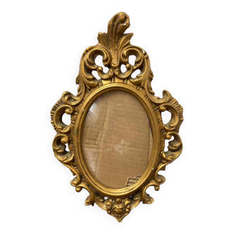 Old baroque style wooden frame