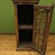 Vintage Indian Cabinet with Iron Railway Insert Door, Narrow Drinks Cabinet, No2