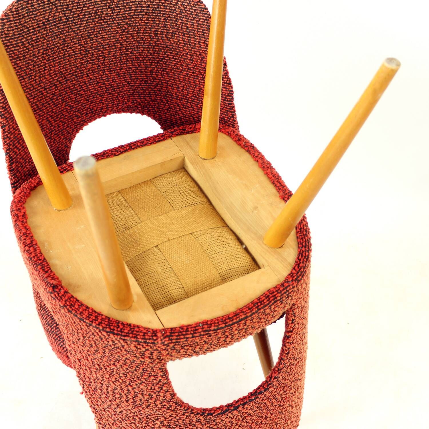 Vintage Dining Chairs By Oswald Heardtl For Ton, Czechoslovakia 1960s, Set