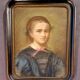 Portrait of a young woman from the Napoleonic III era.