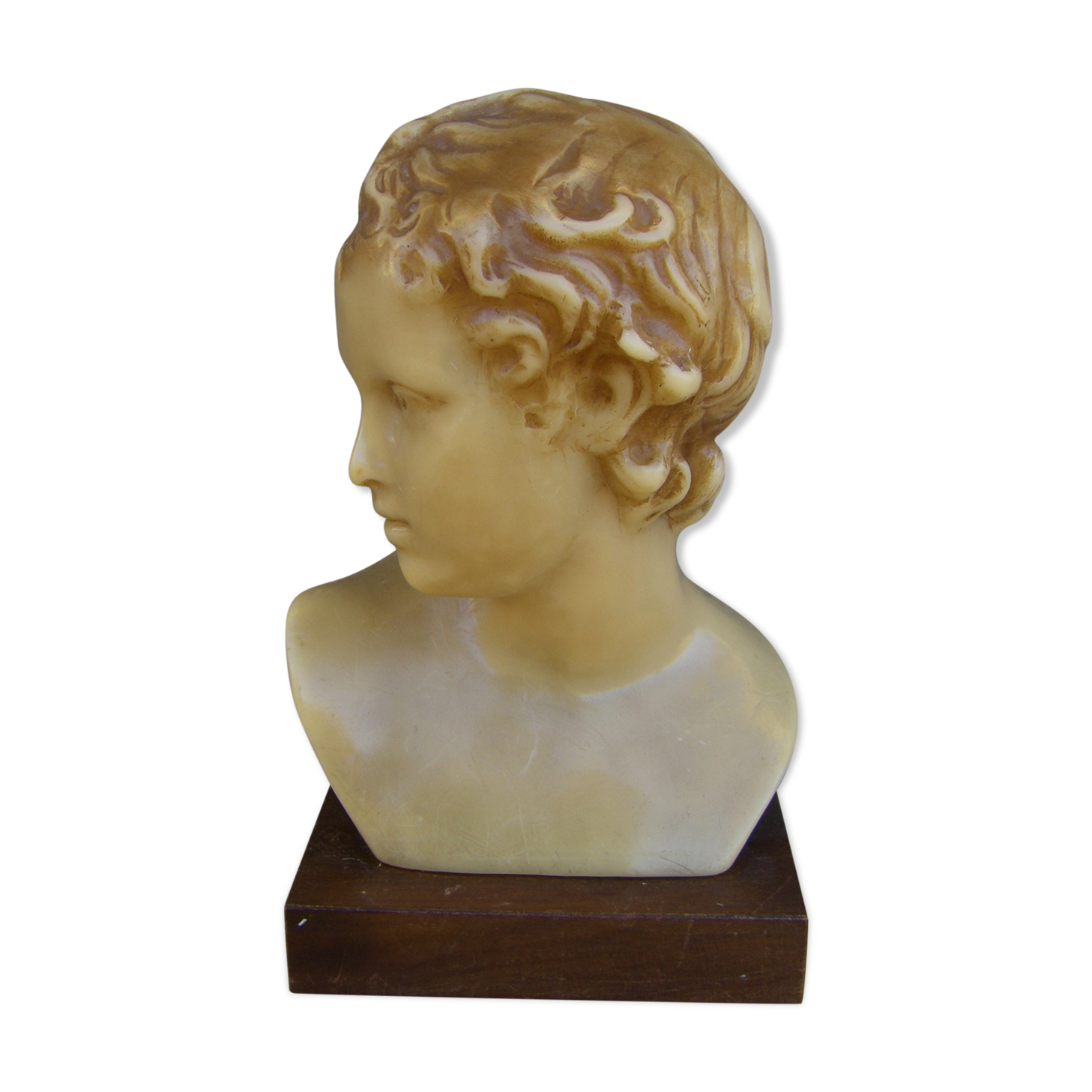 Antique wax bust