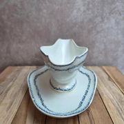Large antique sauceboat Gien – Ironstone – Dreux model