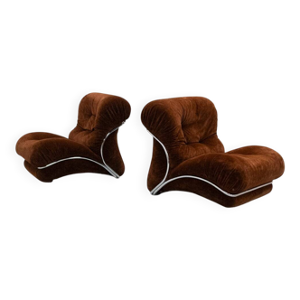 Italian Corolla Lounge Chair by I.P.E 1970s