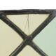 Ancien vitrail carré décoratif, attrape-soleil, 55cm