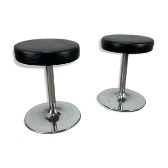 2 tulip-legged stools, 1970s