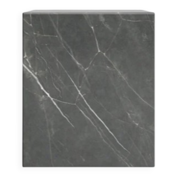 CUBE EN MARBRE GRIS