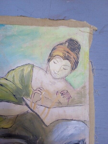 Lebasque painting on canvas early XXth
