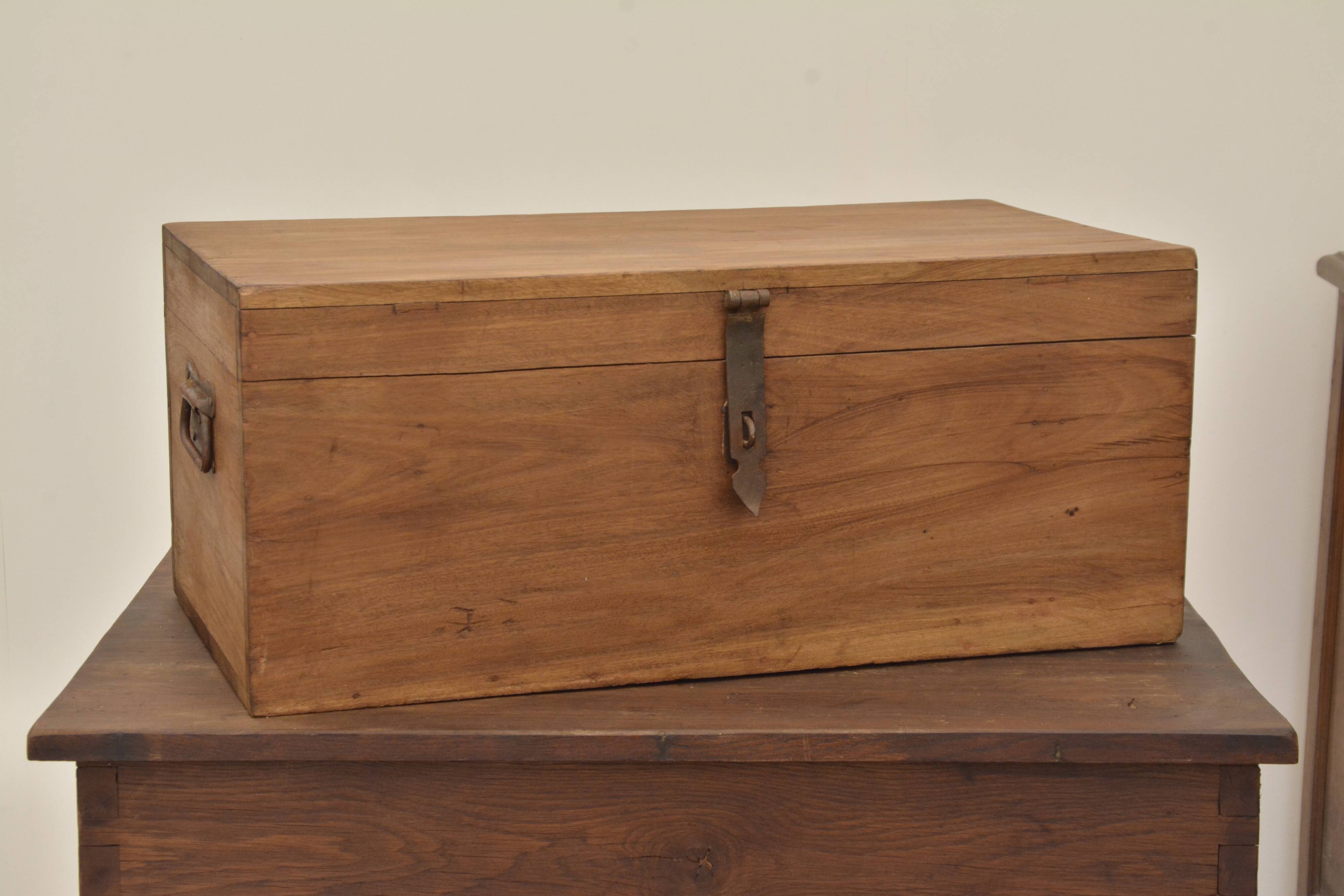 Walnut travel chest