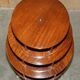 Regency-style rotating library in hardwood, 148 cm