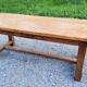 Table de ferme en hêtre et chêne 1 tiroir en ceinture 200cm