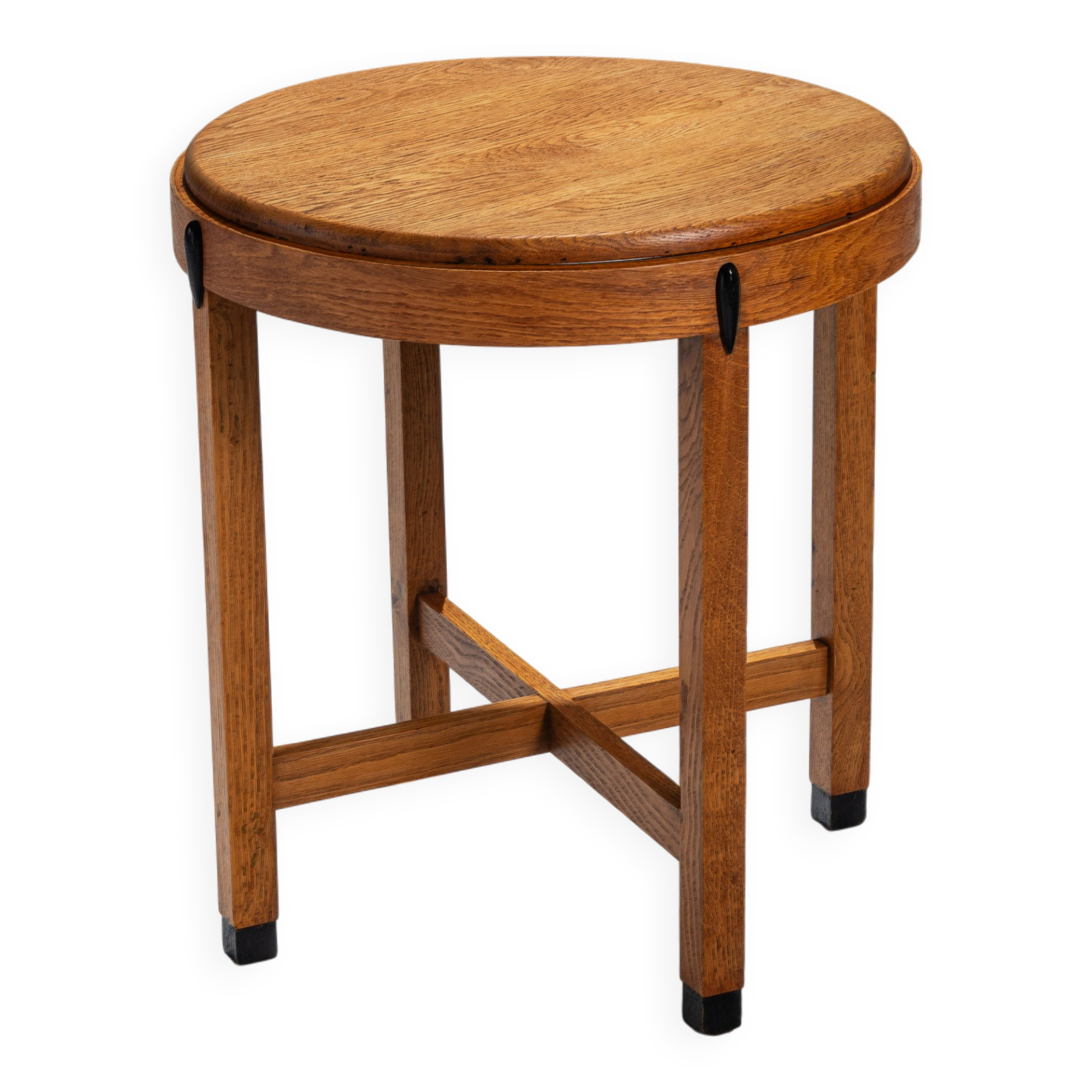 Art Deco Amsterdamse School round sidetable