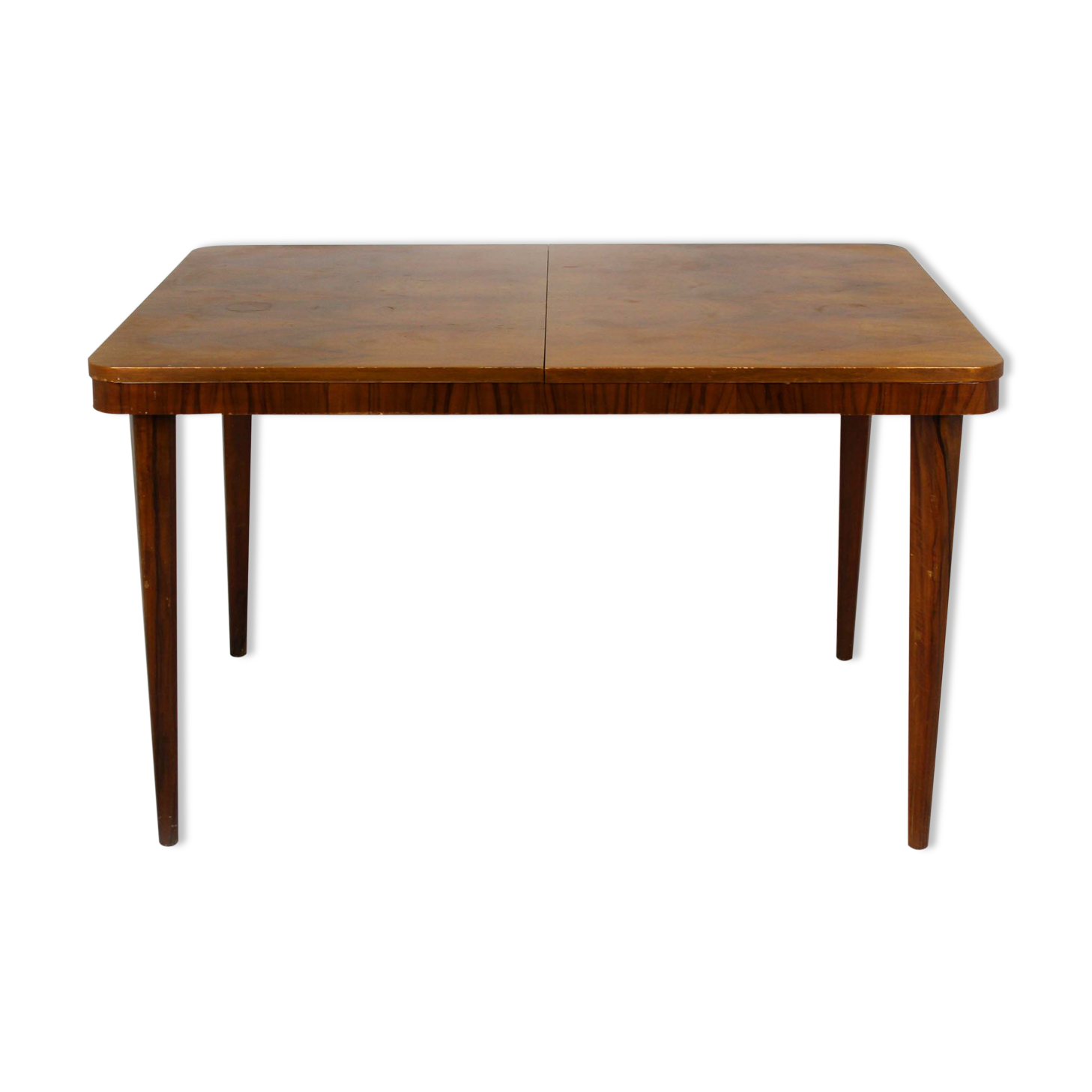 Table à manger à rallonge en noyer de Mier, années 1950