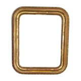 Old frame with doucine gilded stucco wood