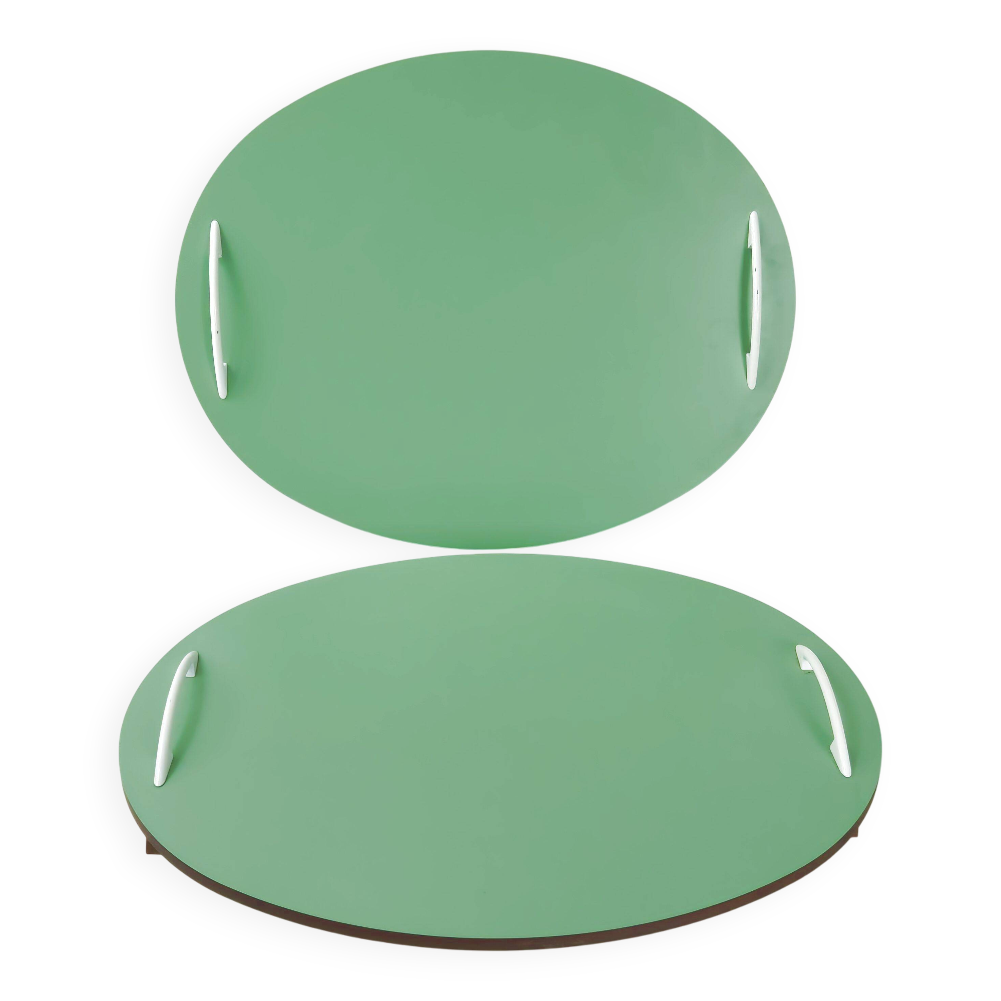 Pair of large vintage 1950s trays